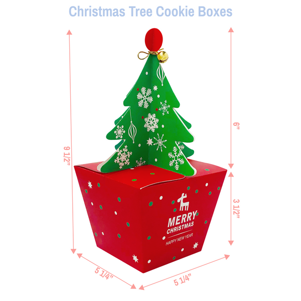 Christmas Tree Cookie Boxes