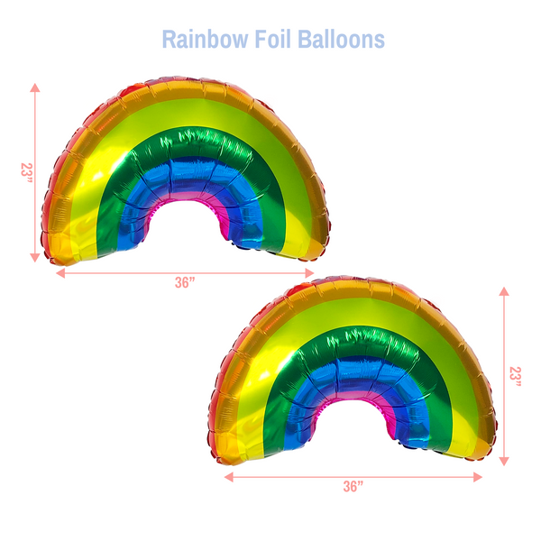 Rainbow Garland & Balloon Set
