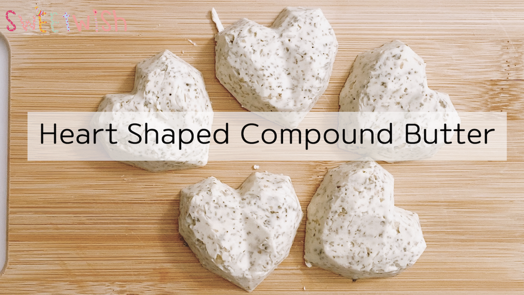 Heart-Shaped Compound Butter / Flavored Butter / Herb Infused Butter / Steak Butter /Compound Butter