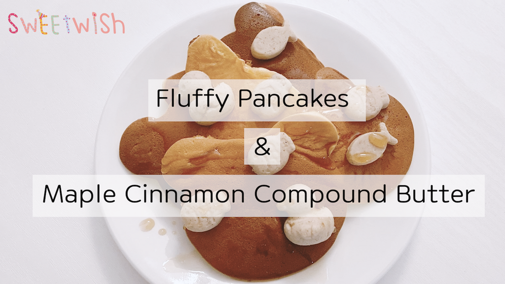 Fluffy Pancakes & Maple Cinnamon Compound Butter / Easy Fluffy Pancakes recipes / Homemade Pancakes