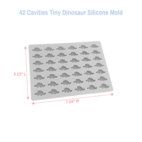 42 Cavities Tiny Dinosaur Silicone Mold