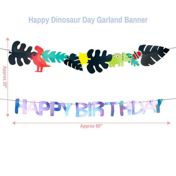 Happy Birthday Dinosaur Garland