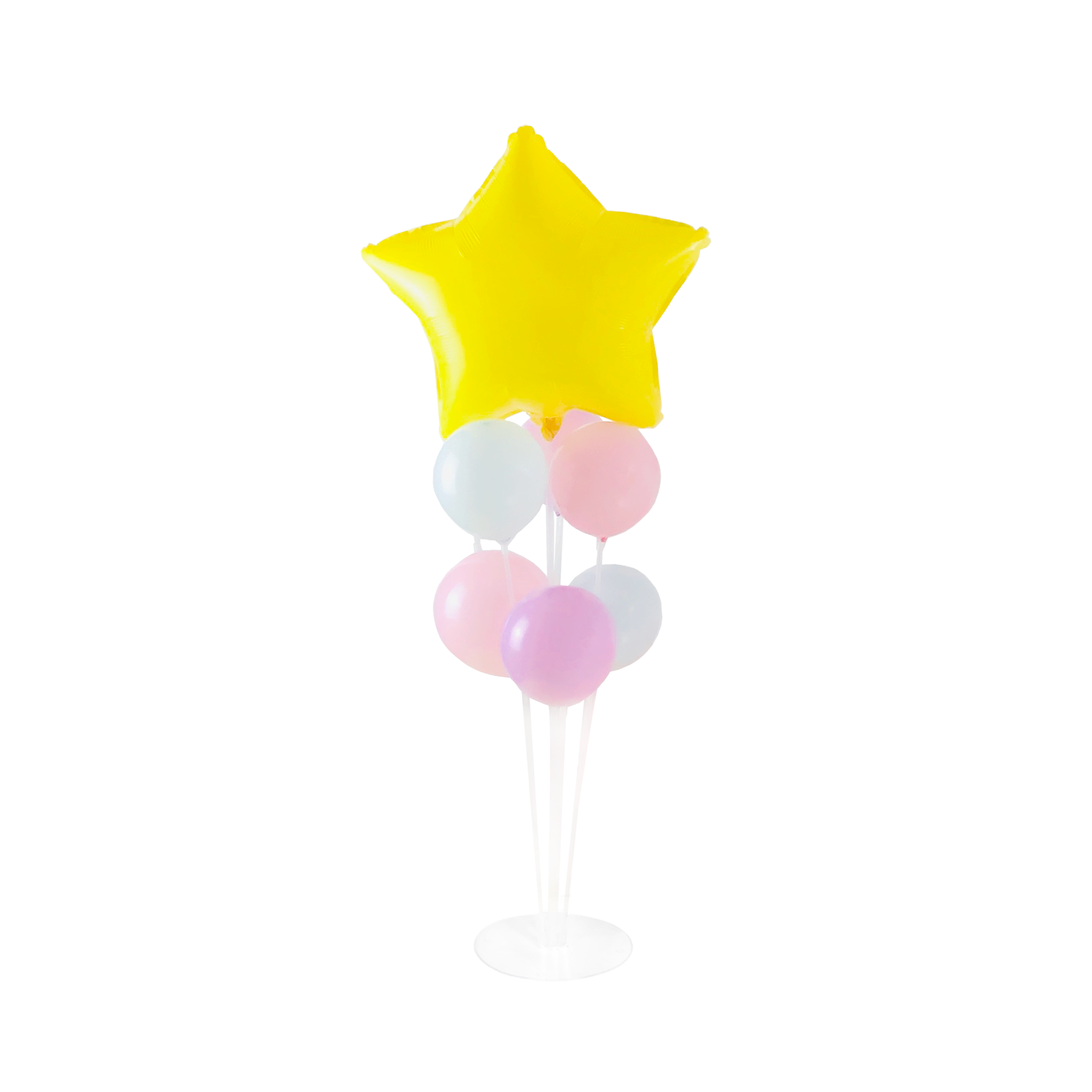 Yellow Candy Star Balloon Set