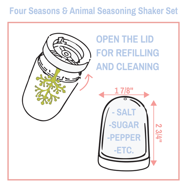 Animal Seasoning Shaker Set